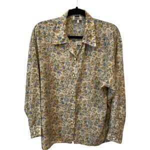 Vesto Subito Barcelona Pearl Snap Blouse Multicolor Floral Womens‎ Size Medium